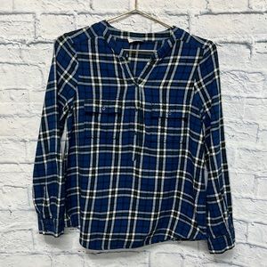 Joie Flannel Plaid Top